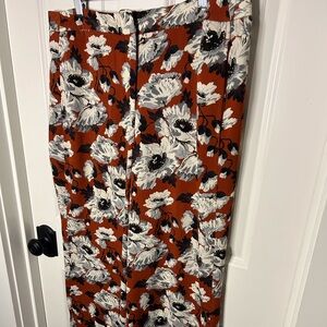 Carolina Belle Rust and White Floral Skirt